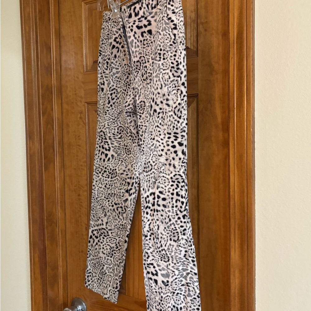 Zara Basic Animal Print Pants - Picture 11 of 13